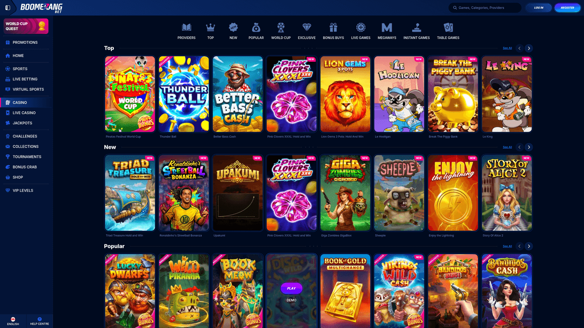 Boomerang Bet casino